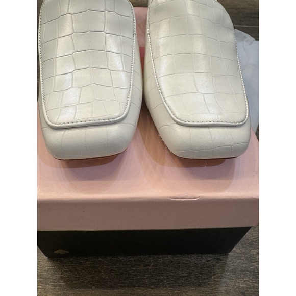 Kate Spade New York Sahiba Sling Back Pump White Crocodile Embossed Size 9 - Picture 5 of 13